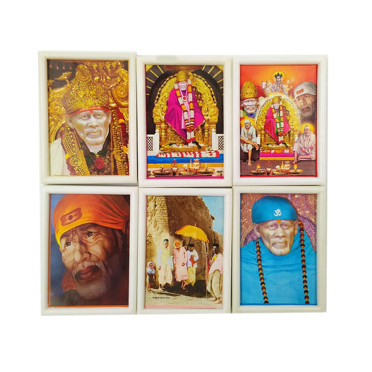 SHINDE EXPORTS shirdi saibaba Fridge Magnets chumbak for Kitchen (Pack of six (Design 1))