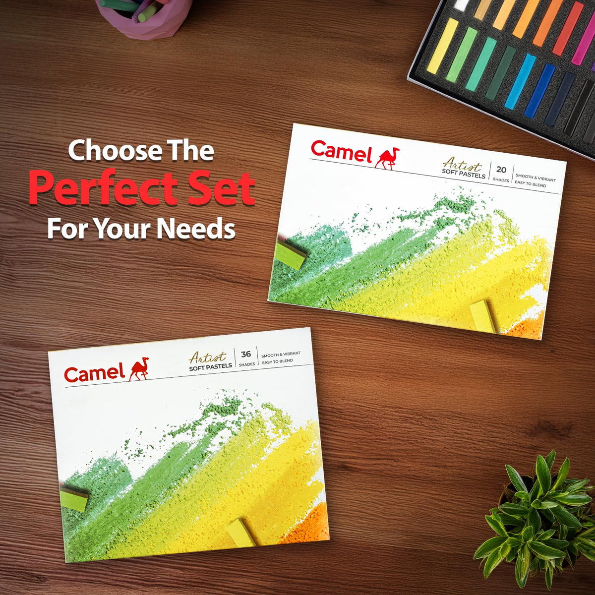 Camel 20-Shade Soft Pastel Set