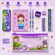 Toy Imagine Kids Stationery Kit for Birthday Return Gift | Pencils, Eraser, Scale & Sharpener | Ideal for School, Party Distribution, Kanjak, Festivals & Classroom Gifts (Pack of 8)