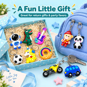 Toy Imagine 3D Rubber Cartoon Keychains for Kids, Pack of 12