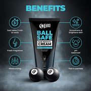 Beardo Ball Safe Hair Removal Cream | Intimate Hair Removal Cream for Men | Painless & Safe Hair Removal in Minutes | With Coconut Oil, Shea Butter & Aloe Vera for Smooth & Hydrated Skin | Dermatologically Tested - 100ml