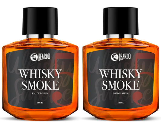 Beardo Whisky Smoke Liquid Perfume for Men, 100 ml x 2| EAU DE PARFUM | Premium, Strong & Long Lasting Fragrance for Men|Woody-Oudh | Ideal Gift For Men