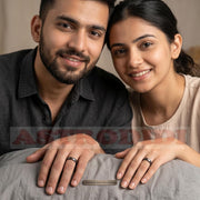 ASTRODIDI Black Horse Shoe Iron Ring Shani Dosh Niwaran Kale Ghode ki Naal Ka Challa Adjustable for men and women (Ring Size 20)