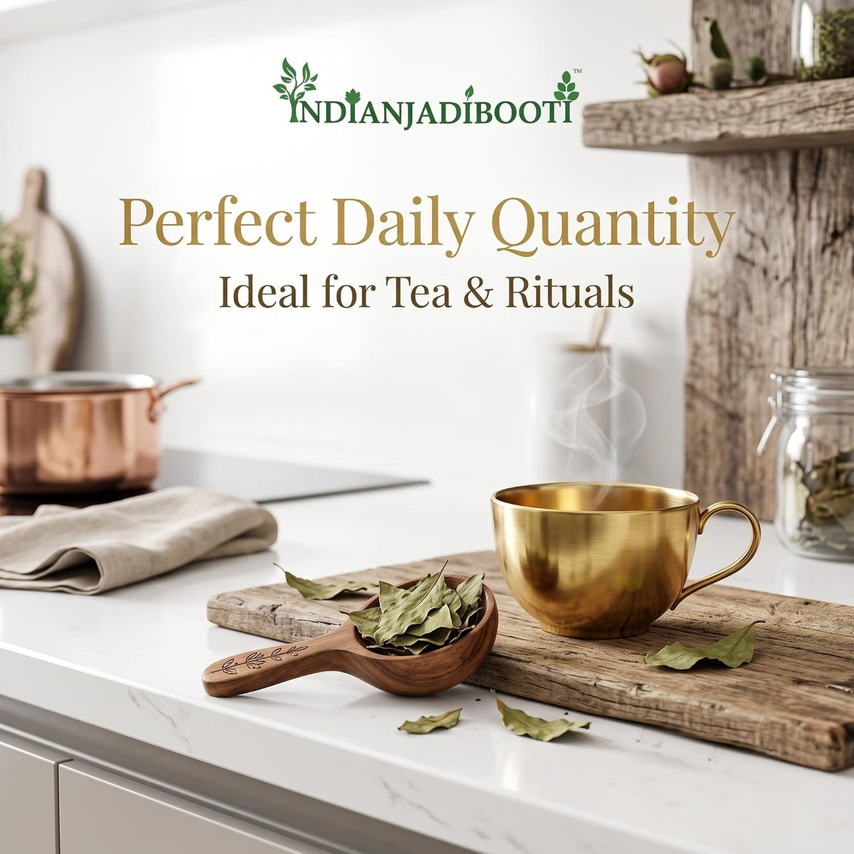 IndianJadiBooti Pure Dried Bael Leaves (Bilva Patra) | Aegle Marmelos | Traditional Ayurvedic Botanical for Digestive Harmony, Internal Cooling & Ritual Wellness