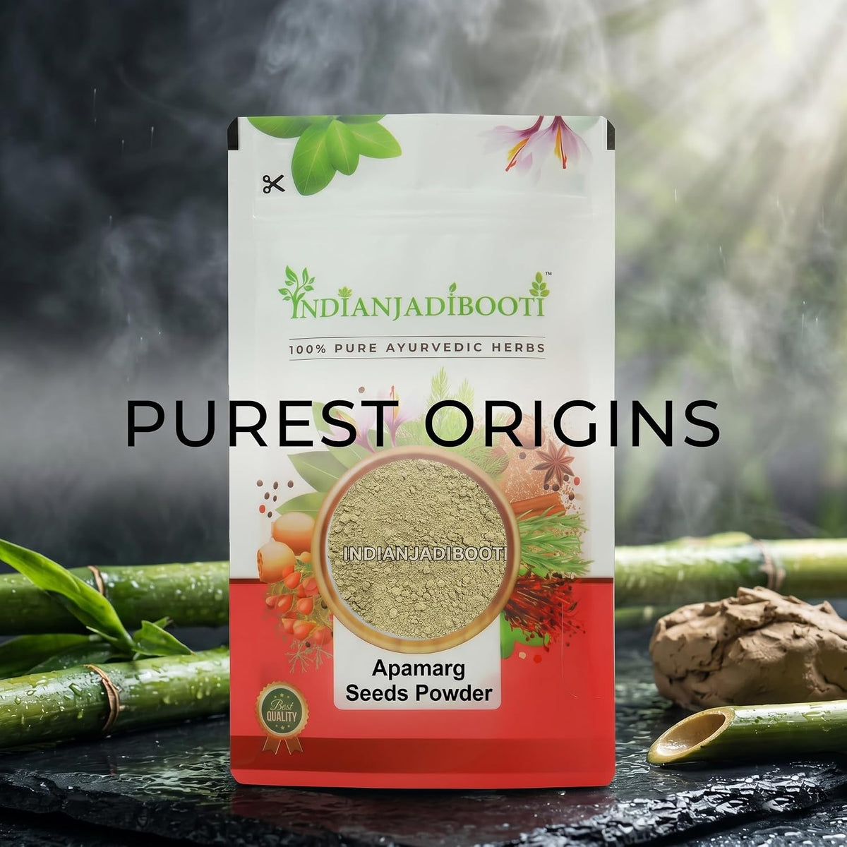 IndianJadiBooti Pure Apamarg Seeds Powder | Achyranthes Aspera Chirchita for Weight Management, Healthy Digestion & Respiratory Comfort (250g)