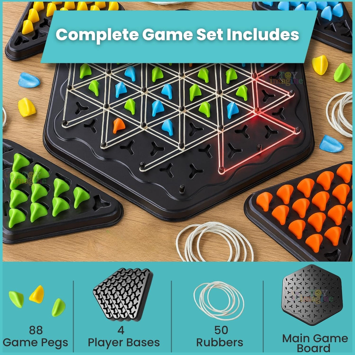 Toy Imagine Chain Triangle Chess Game Triggle