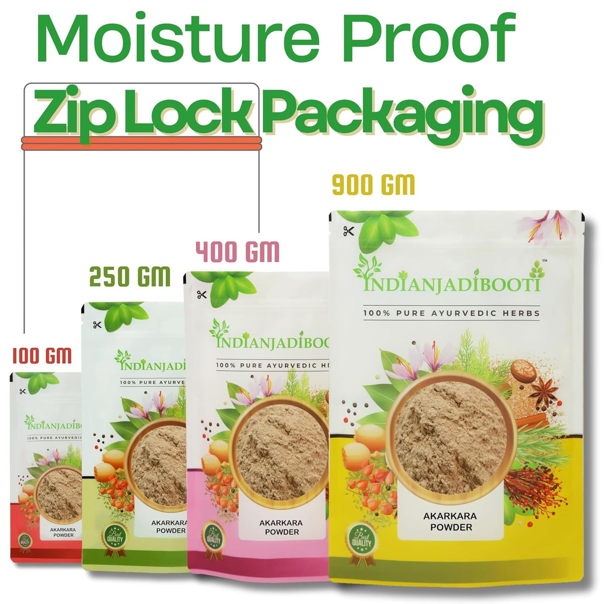 IndianJadiBooti Pure Akarkara Powder (Pellitory Root) | Traditional Botanical for Oral Harmony, Vocal Clarity & Nervine Vitality, 400 Grams | Pack Of 2