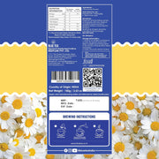 BLUE TEA - Chamomile Tea - 25 Tea Bags (Pack of 2) Plant Based | Sleep & Relaxation | Caffeine Free - Flower Based - Herbal Tea | Single Tear Tea Box | Easy Pull Sachets