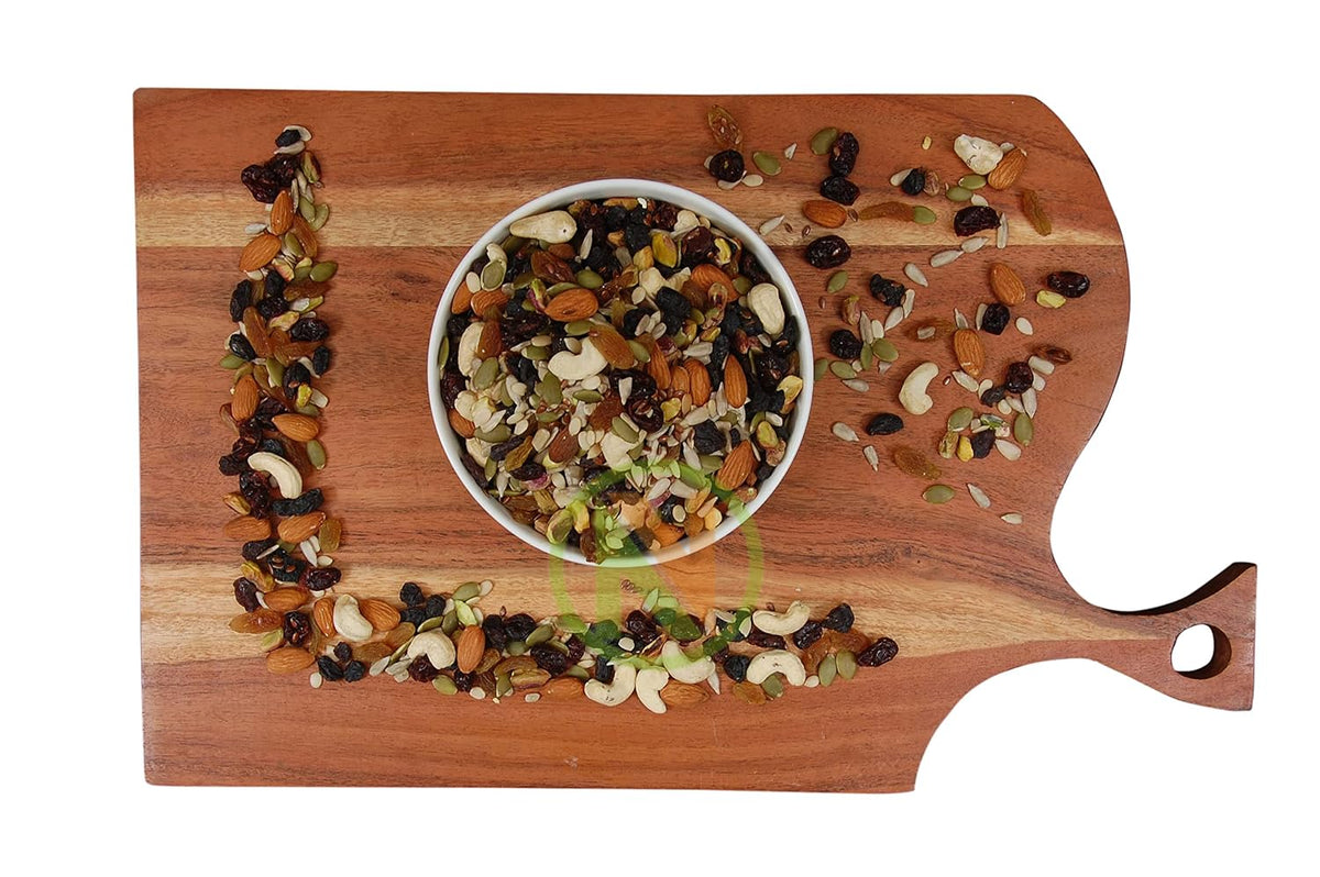 NatureVit Healthy Mix Dry Fruits, Nuts & Seeds, 1 kg [Cashews, Almonds, Raisins, Pistachios, Pumpkin, Sunflower, Watermelon, Black Currant, Cranberry & Many More]