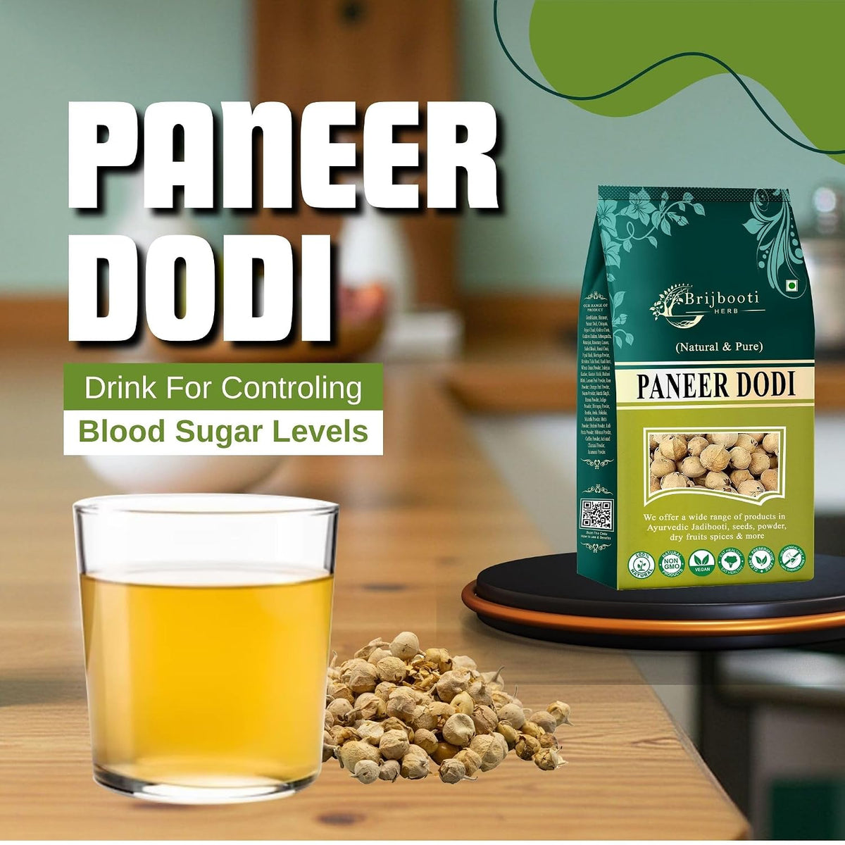 Brijbooti Paneer Doda Phool - (1KG) | Paneer Phool for diabetes | Paneer Dodi