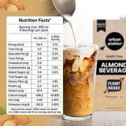 Urban Platter Almond Milk, 1 Litre (Unsweetened | Lactose-Free | Plant-Based Milk Alternative | Works Beautifully in Tea and Coffee)