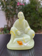 SHINDE EXPORTS shirdi saibaba Idol Radium/Radium saibaba/Radium saibaba Statue/saibaba Idol for car Dashboard Radium 4 inches