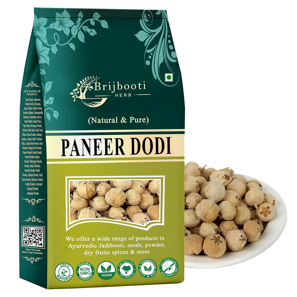 Brijbooti Paneer Doda Phool - (1KG) | Paneer Phool for diabetes | Paneer Dodi