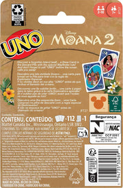 Mattel Games UNO Moana 2 Card Game, Ages 7+, 2-10 Players