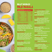 Slurrp Farm No Maida Hakka Noodles Combo, Not Fried, No MSG, Classic, Mild and Curry Masala Millet Noodles, Pack of 3 X 192 g