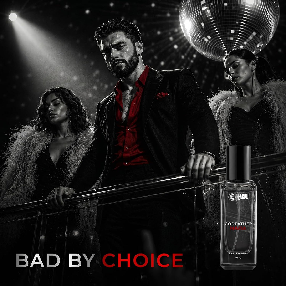 BEARDO Godfather Mafia Eau De Parfum 20ml | Fruity, Amber, Woody Fragrance | Long Lasting Perfume for Men | Gift For Men | Strong EDP For Men | Gift For Husband | Gift For Boyfriend