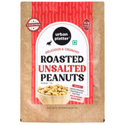 Urban Platter Roasted Unsalted Peanuts, 1kg (Skin Removed | Vacuum Packed | Product of Bharuch)