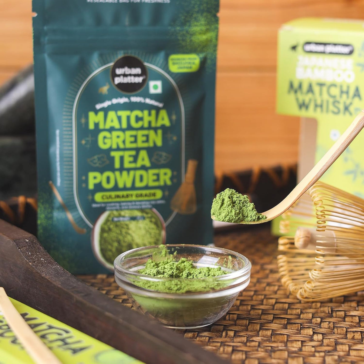 Urban Platter Japanese Culinary-grade Matcha Green Tea Powder, 20g (Sourced from Shizuoka, Japan | Stone-Ground | Antioxidant-rich)