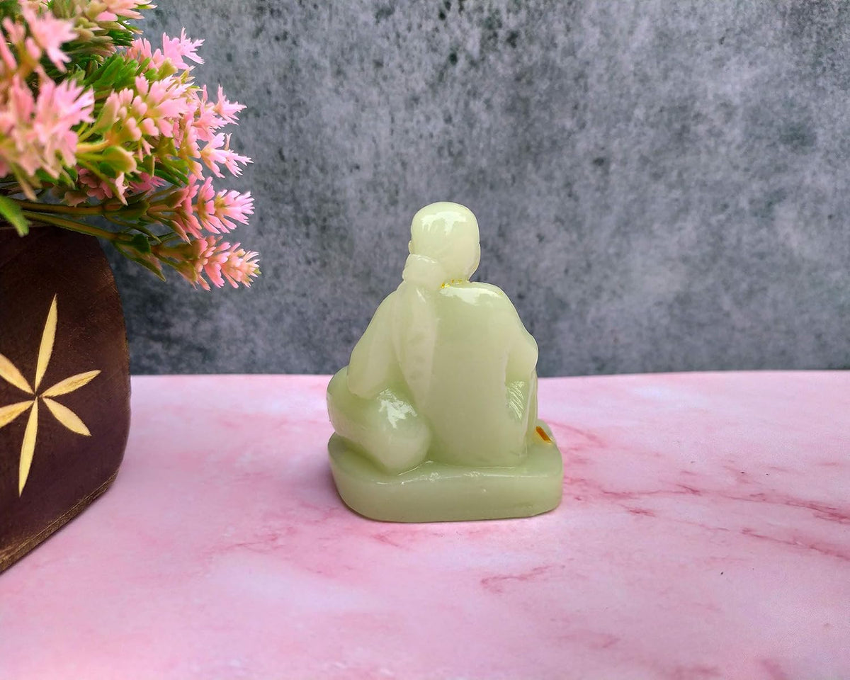 SHINDE EXPORTS saibaba Idol/saibaba Idol for car Dashboard Radium/Radium saibaba Statue
