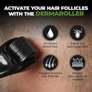 Beardo Rosemary Hair Spray & Derma Roller For Hair Growth |Redensyl & Rice Water | Activates Natural Hair Growth, Reduces Hair Fall & Breakage | Strengthens Roots | Non-Sticky Daily Hair Tonic for Men