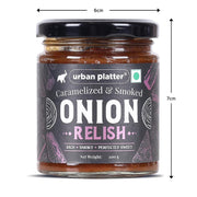 Urban Platter Caramelized & Smoked Onion Relish, 200g (Gourmet Spread, Savory-Sweet Flavour, Perfect for Sandwiches, Burgers, Cheese Boards & More)