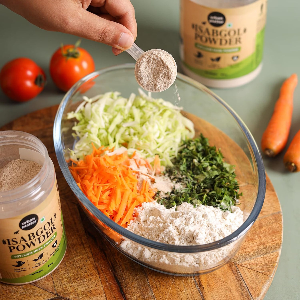 Urban Platter Isabgol Powder, 250g (Finely Milled Psyllium Husk, Rich in Dietary Fibre, Supports Digestive Health, Nature's Soluble Fibre)