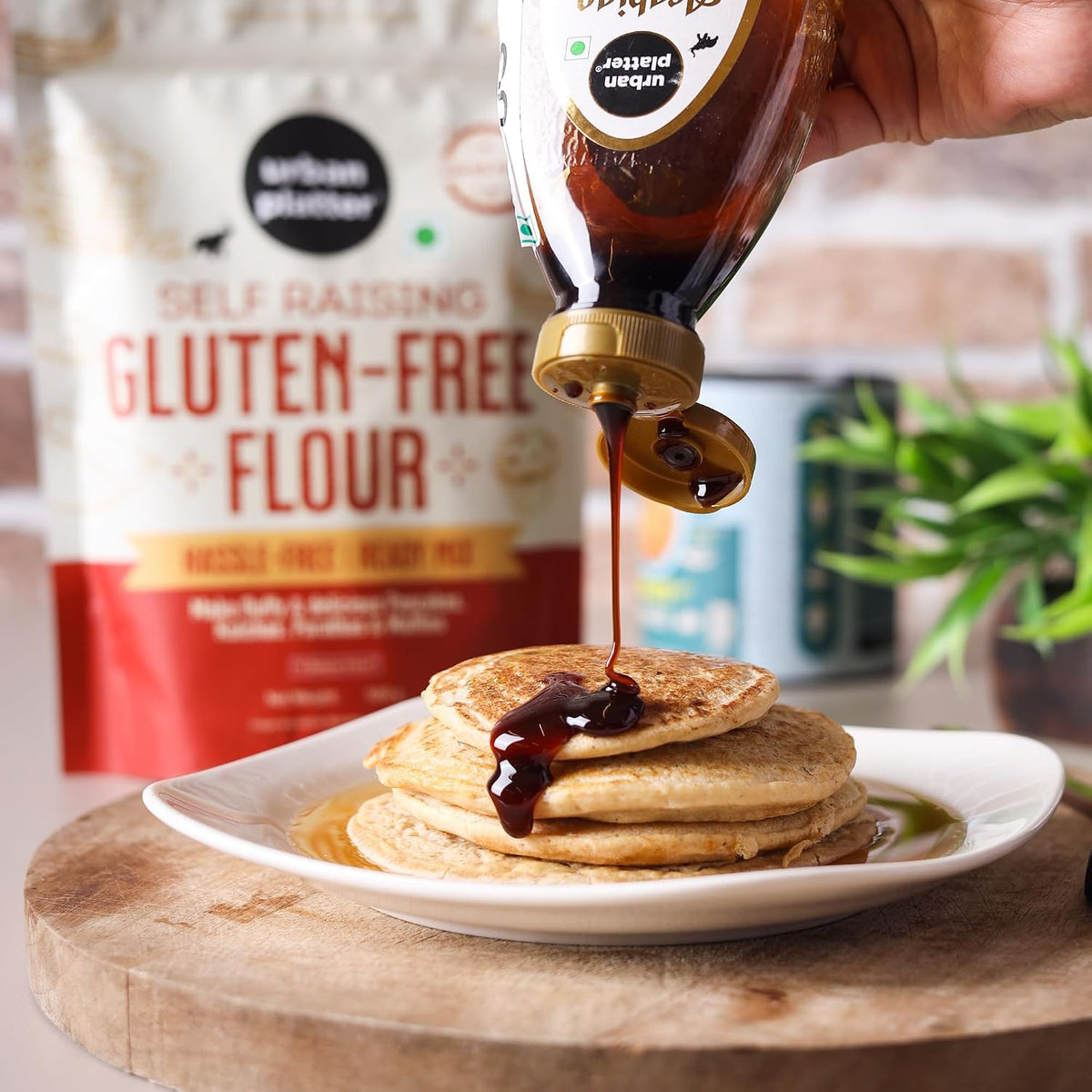 Urban Platter Self Raising Gluten-Free Flour, 500g (Ready Mix | Wheat Free | For Pancakes, Muffins and Cakes)