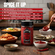 urban platter Korean Gochugaru Hot Pepper Powder, 80 Gm [Coarse Ground Korean Dried Chilli Peppers | Smoky & Spicy| Use For Kimchi And Other Korean Dishes]