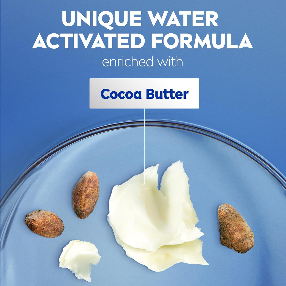 NIVEA Cocoa Butter In-Shower Body Lotion - Non-Sticky For Dry to Very Dry Skin - 13.5 oz. Bottle