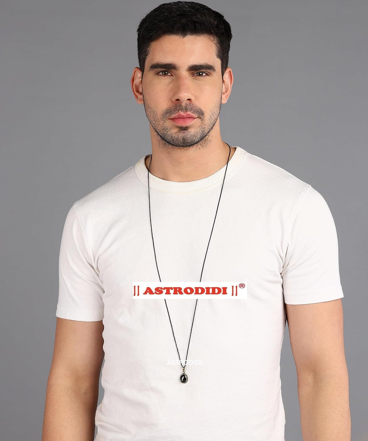ASTRODIDI Black Sulemani Hakik Stone Pendant in Panchdhatu with Lab Certificate for Men and Women Also Known as Aqeeq, Black Akik, Kala Haqiq Agate Gemstone