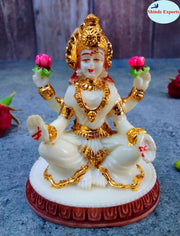 SHINDE EXPORTS Goddess laxmi Devi Marble murti Small Lakshmi Statue Idol for Home Pooja