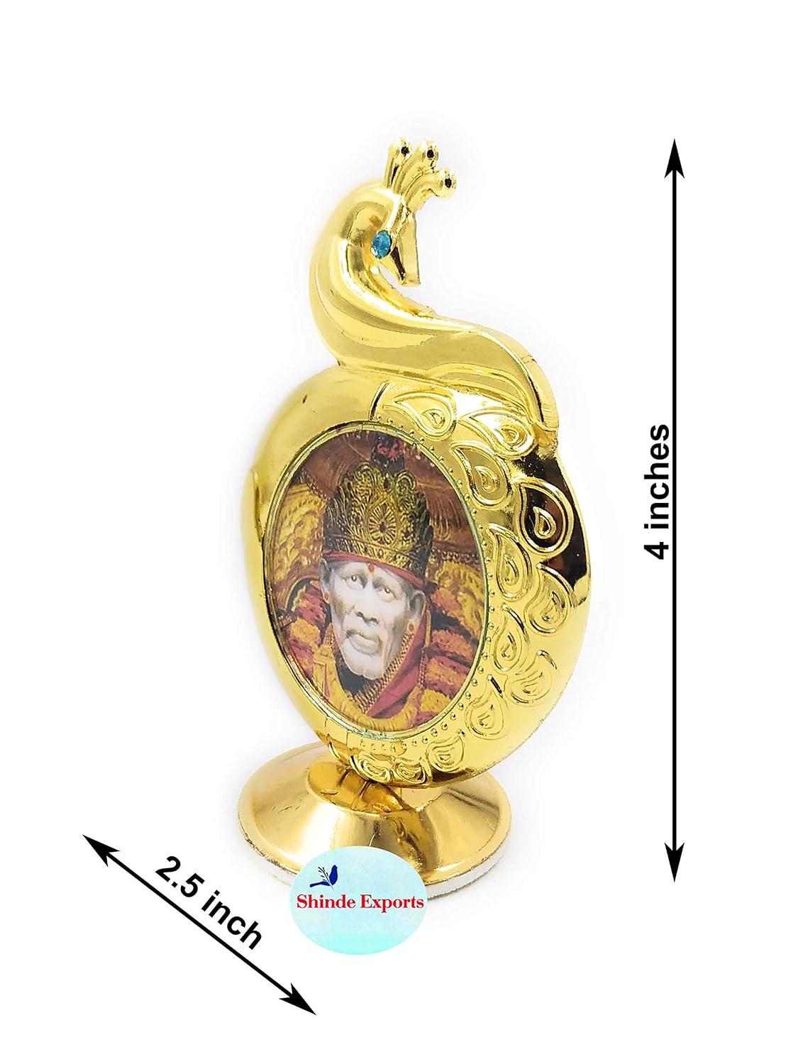 SHINDE EXPORTS Shirdi Sai Baba car Dashboard Idol Statue murti (Design 7)