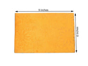 SHINDE EXPORTS Wooden Meenakari Chowki Bajot for Idols and Pooja Articles (Orange 23 x15cm)