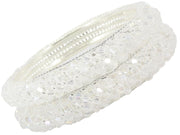 NMII Metal with Pearls Bangles Bracelet Set For Girls & Women I Pack of 2 Bangle