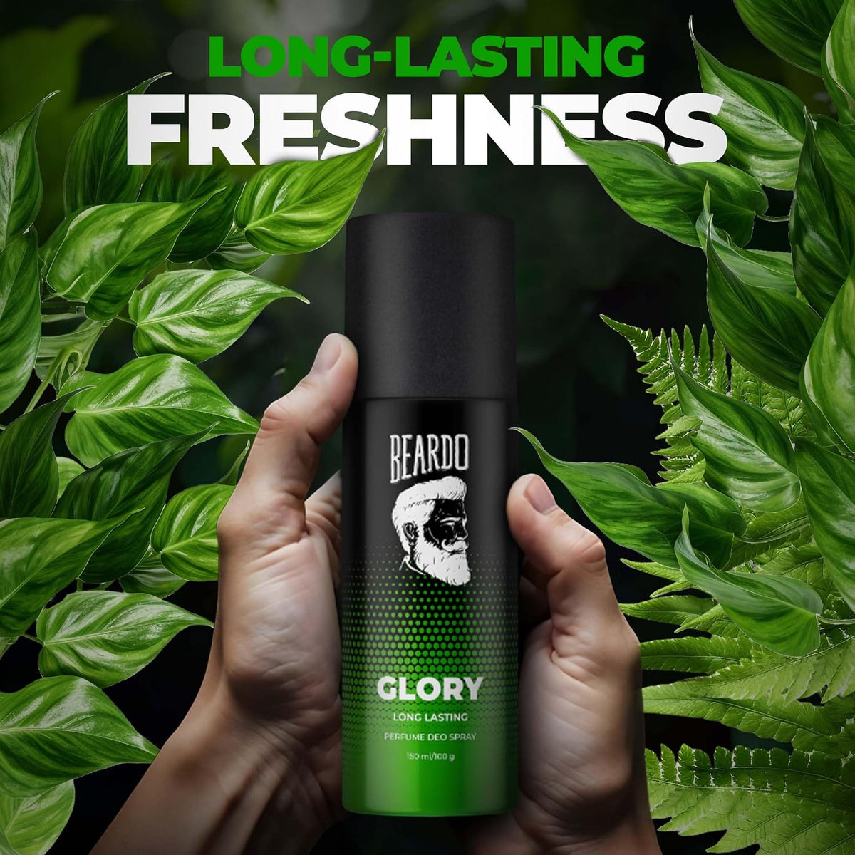 BEARDO PERFUME DEO SPRAY - Glory, 150ml | Get compliments with Long lasting Fougere, Aromatic Deodorant Brand | Gift for men | Gift For Friends