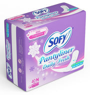 Sofy Daily Fresh Panty Liner - 80 Pieces (Pack of 2)