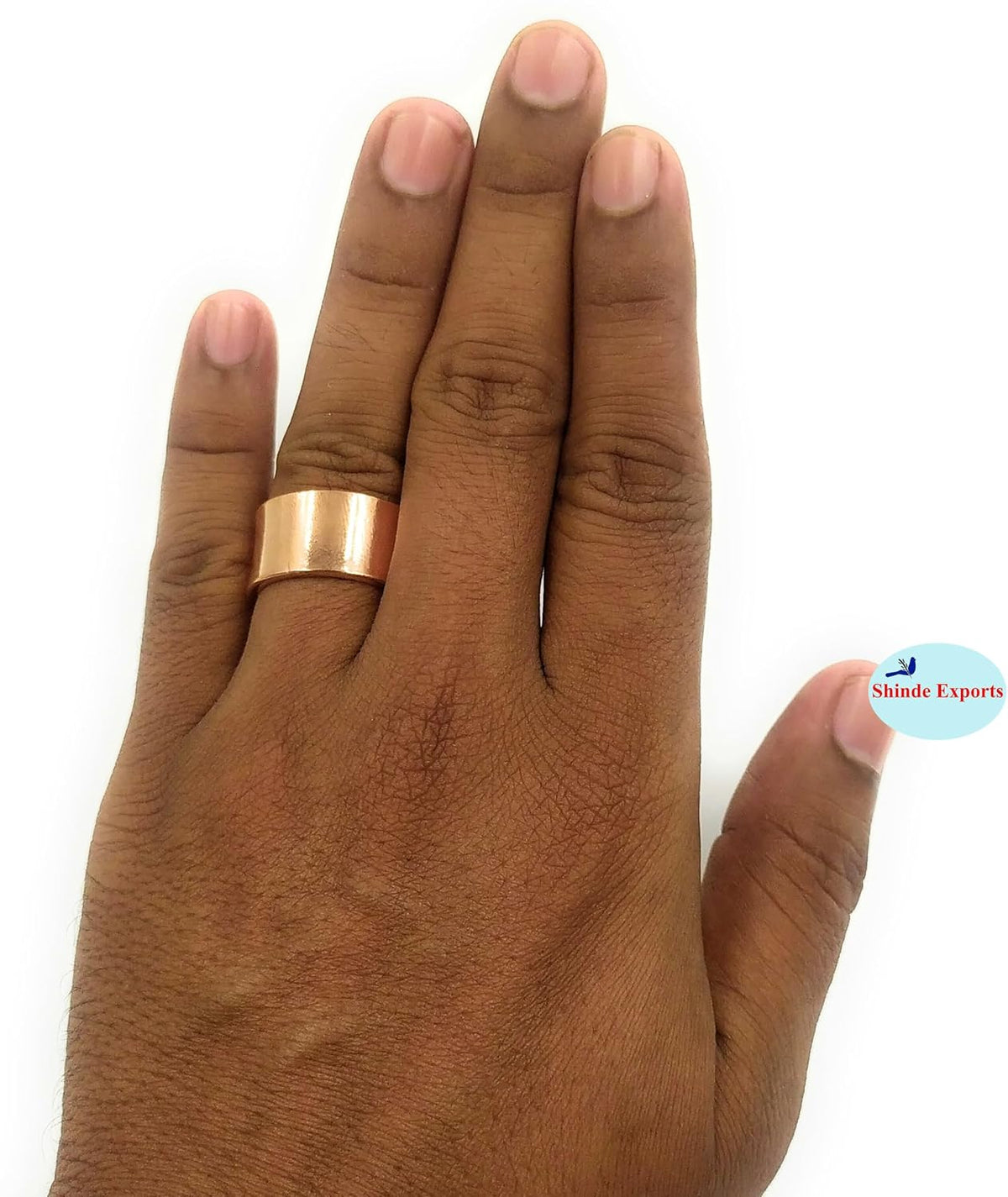 SHINDE EXPORTS Designing Pure Copper magnetic ring for men and women 8mm