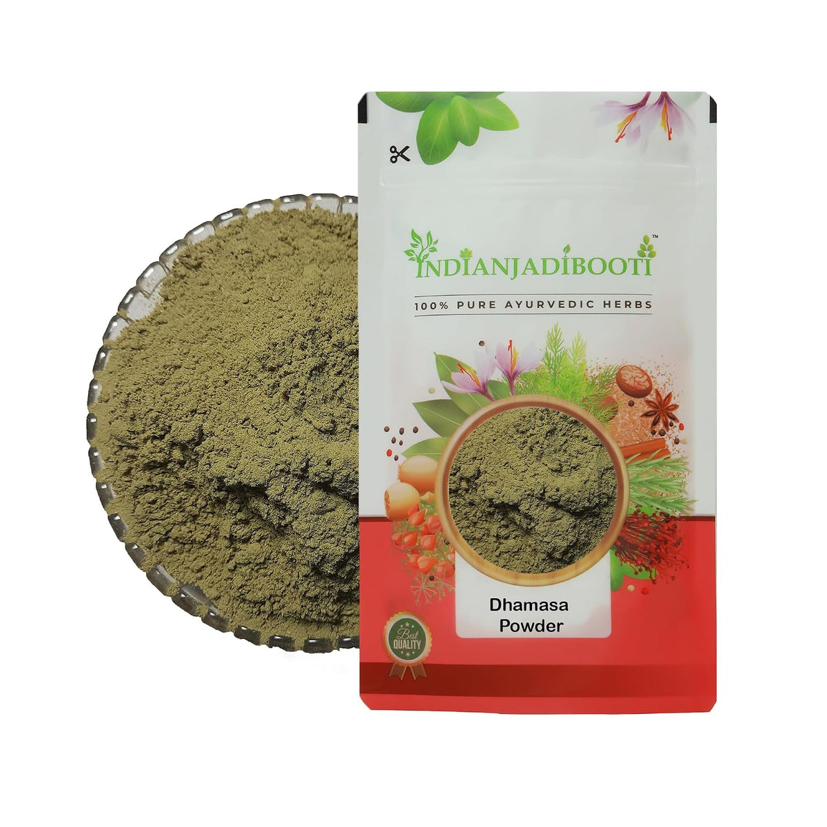 IndianJadiBooti Pure Dhamasa Powder (Fagonia Cretica) | Traditional Ayurvedic Botanical for Systemic Cooling, Skin Radiance & Holistic Wellness| 100 Grams Pack