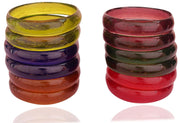 NMII Beautiful Matte Finish Transparent Multicolor Glass Kada for Women & Girls on Different Occasions