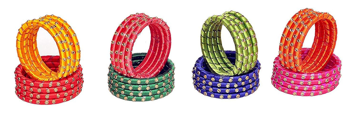 NMII Bangle Set for Women (Multi-Colour)