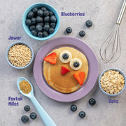 Slurrp Farm No Maida Pancake Mix | Instant Breakfast Mix made with Oats and Jowar | 100% Vegetarian Eggless Healthy Breakfast for Kids & Adults | Blueberry and Classic Combo- 150g X 2