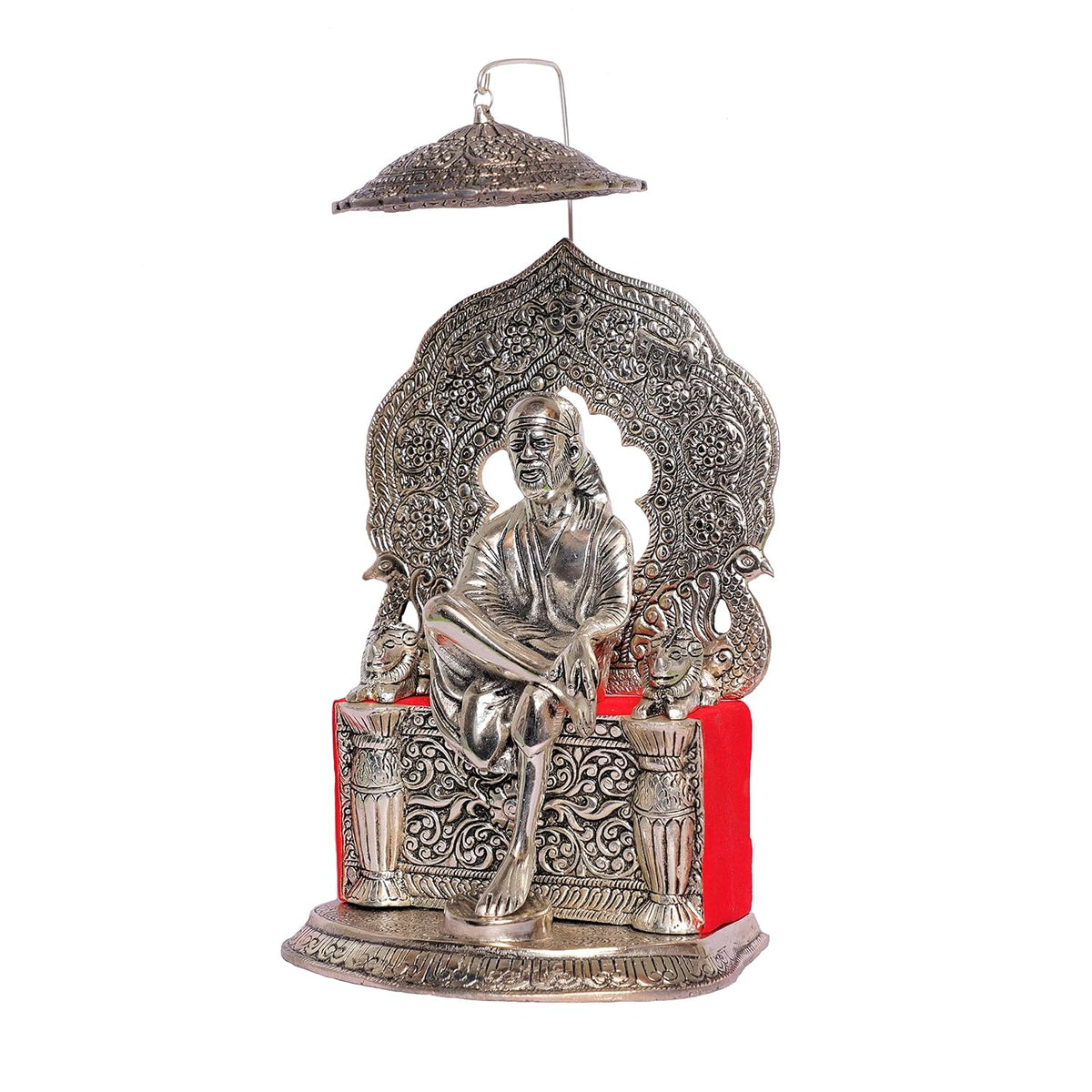 KridayKraft Shirdi Sai Baba Metal Statue,Sai Baba Idol Murti for Home,Office Decorative Showpiece Figurines,Religious Idol Gift Article...