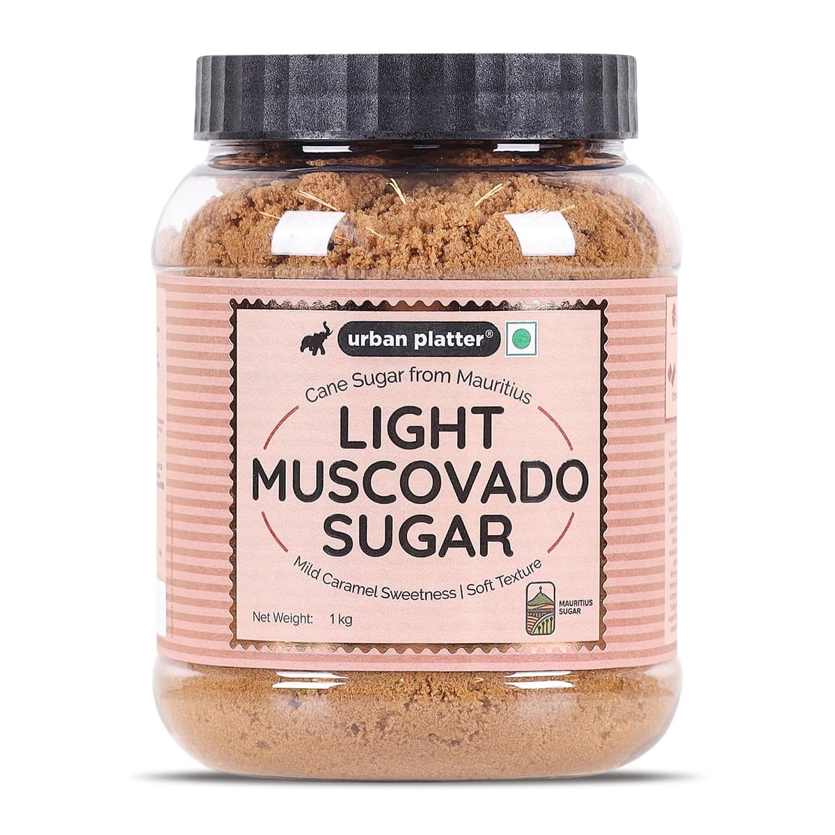 Urban Platter Mauritian Light Muscovado Sugar, 1kg (Golden Hues & Gentle Molasses | Great for Bakes, Caramels & Sauces)