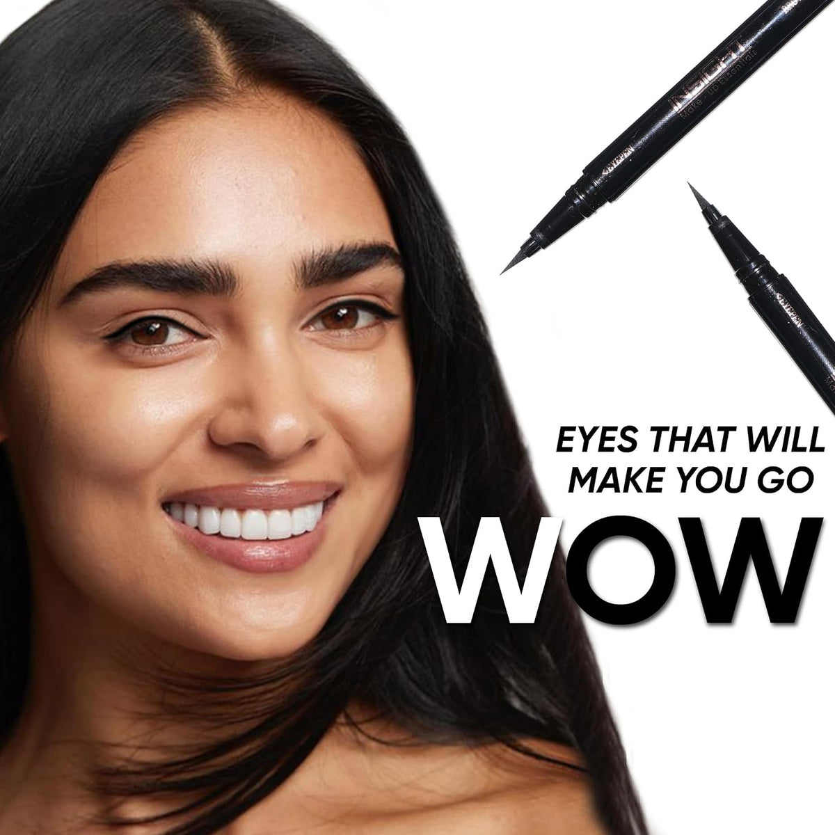 INSIGHT Eyebrow Define Duo (2 in 1)|Water-Resistant Formula | Semi-Matte Finish | Long-lasting | Smudgeproof|Precise Applicator| Tinted Gel|Grey-2.5g