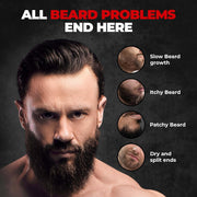 BEARDO Don’s Beard Growth Pro Kit | Complete Beard Growth & Grooming Kit for Men | Ideal Gift for Men | Beard Care Starter Kit | Gift for Husband