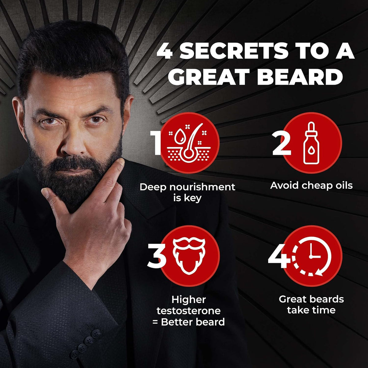 BEARDO Godfather Combo Beard Oil and Beard Wash For Men | Nourishment Cleanses | Purifying & Hydrating Skin Cleaner With Avocado, Argan Oil | Shiny Patchy & Fast Beard Growth | Rakhi Gift for Brother | Gift for Brother
