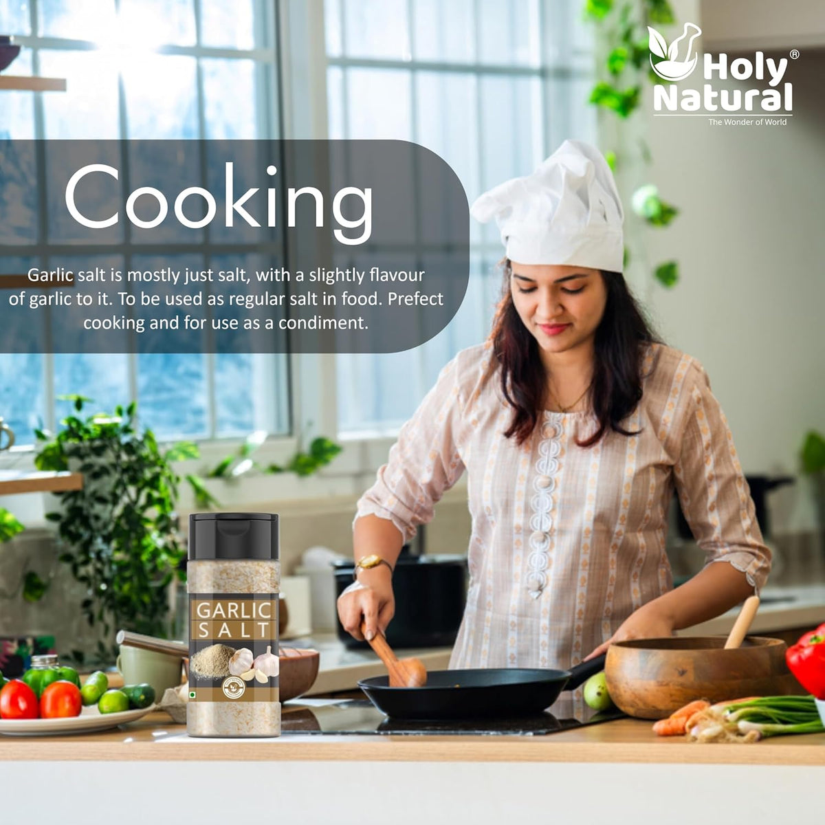 Holy Natural Garlic Salt 200 gm