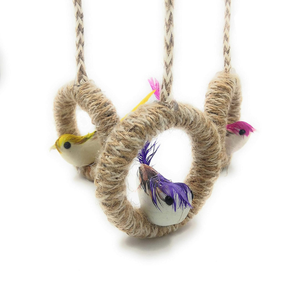 SHINDE EXPORTS Decorative Artificial Birds Nest Hanging Made of Natural Grass Best for Balcony Home Decor and Gifting