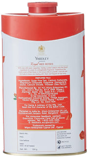 Yardley Red Rose Talc, 100g