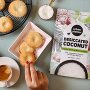 Urban Platter Desiccated Coconut, 250g (Unsweetened and Finely Grated, Ideal for Baking & Confectionery)